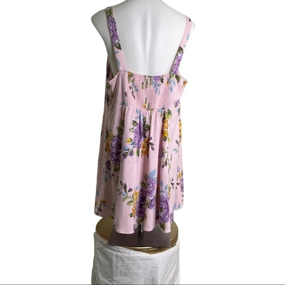 Forever 21 Women’s Pink Floral Sundress Size 2X - Picture 7 of 12